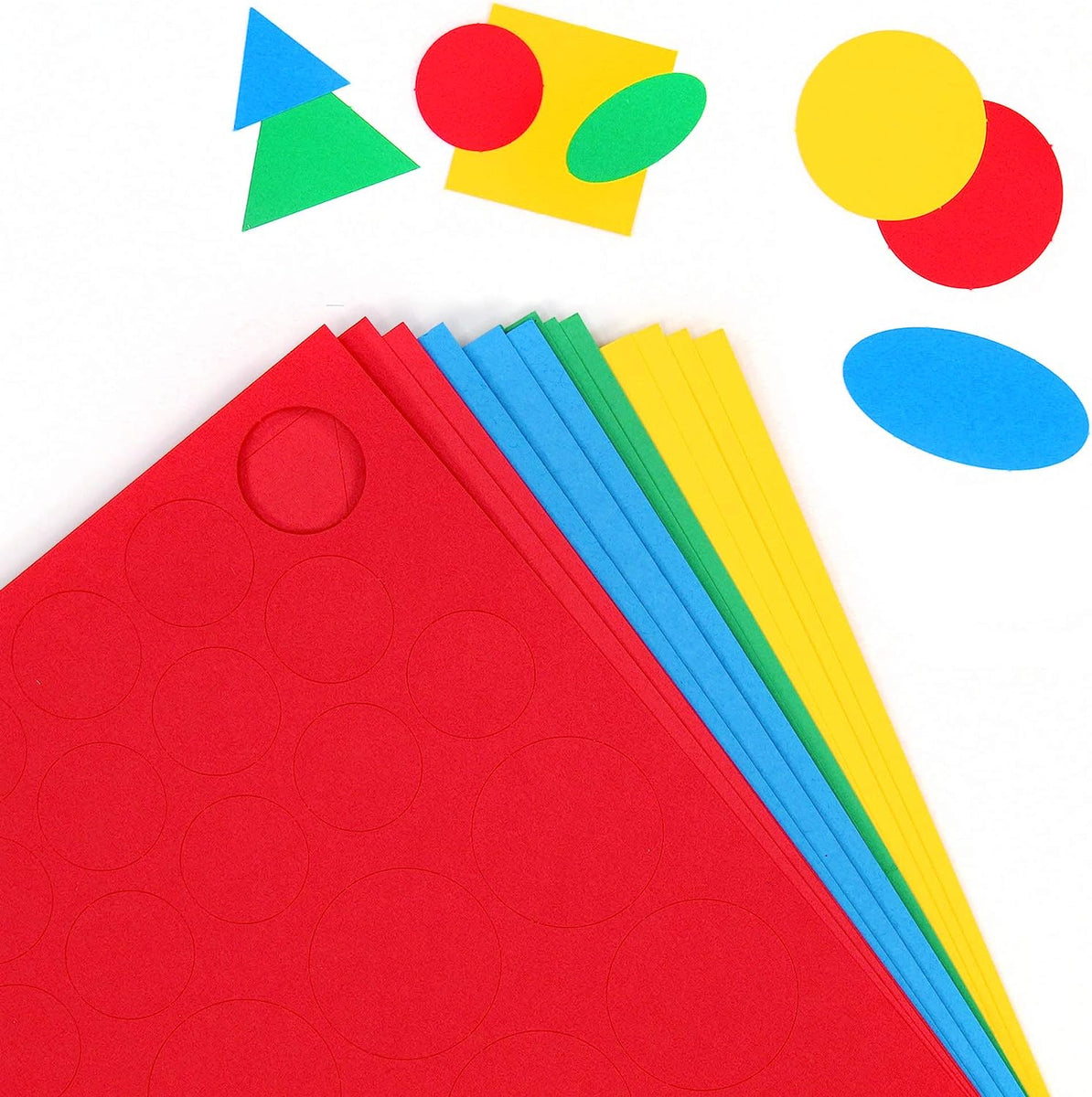 Basic Shapes 1 Primary Colors – Circles, Triangles, Squares, Ovals –  FreshCut Crafts