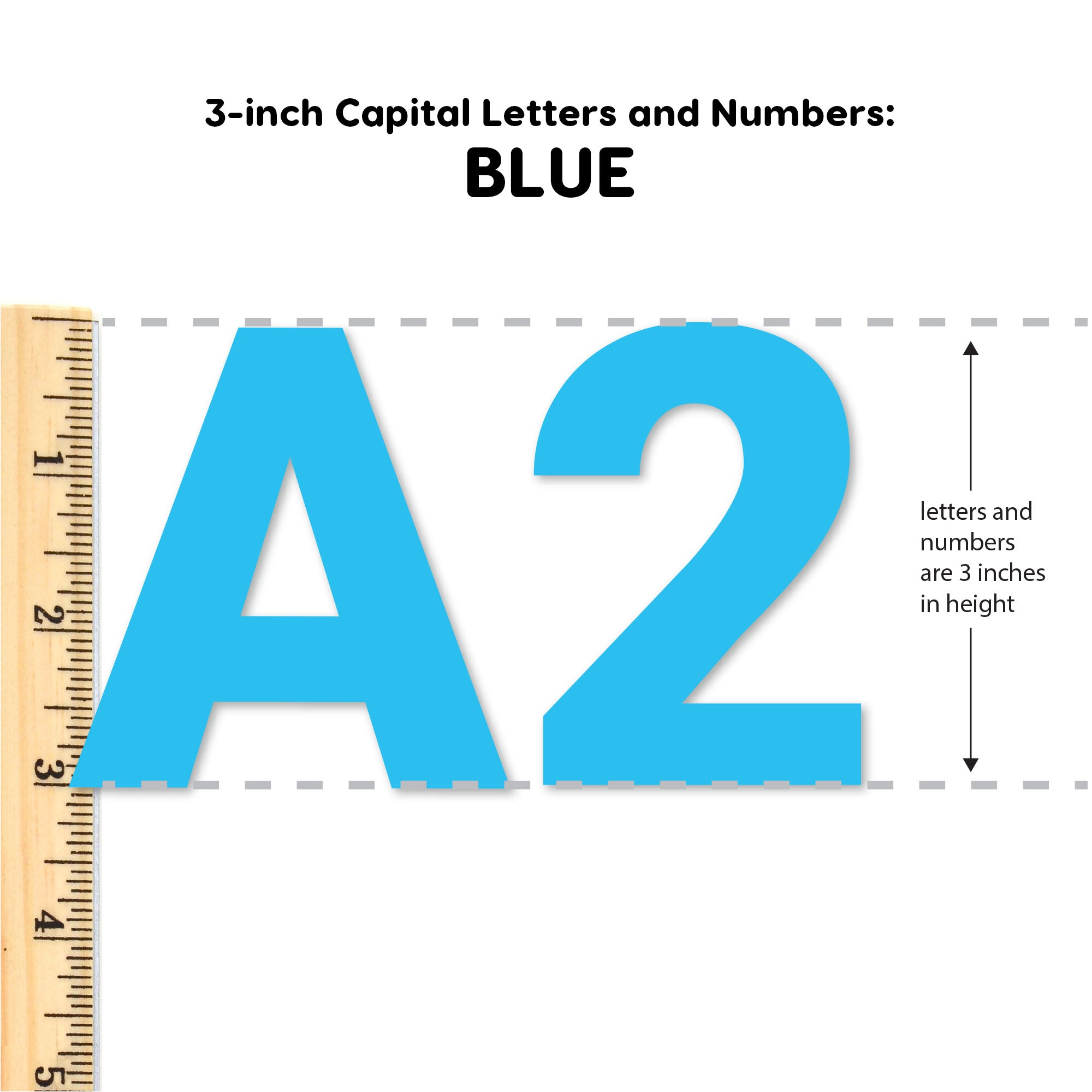 blue capital letter a