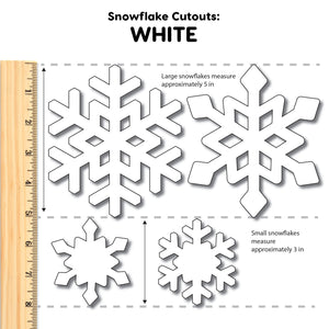 Paper Snowflakes Snowflake Die Cuts Paper snowflake cutouts Cardstock  Snowflake Snowflake Paper Punch Snowflake decor