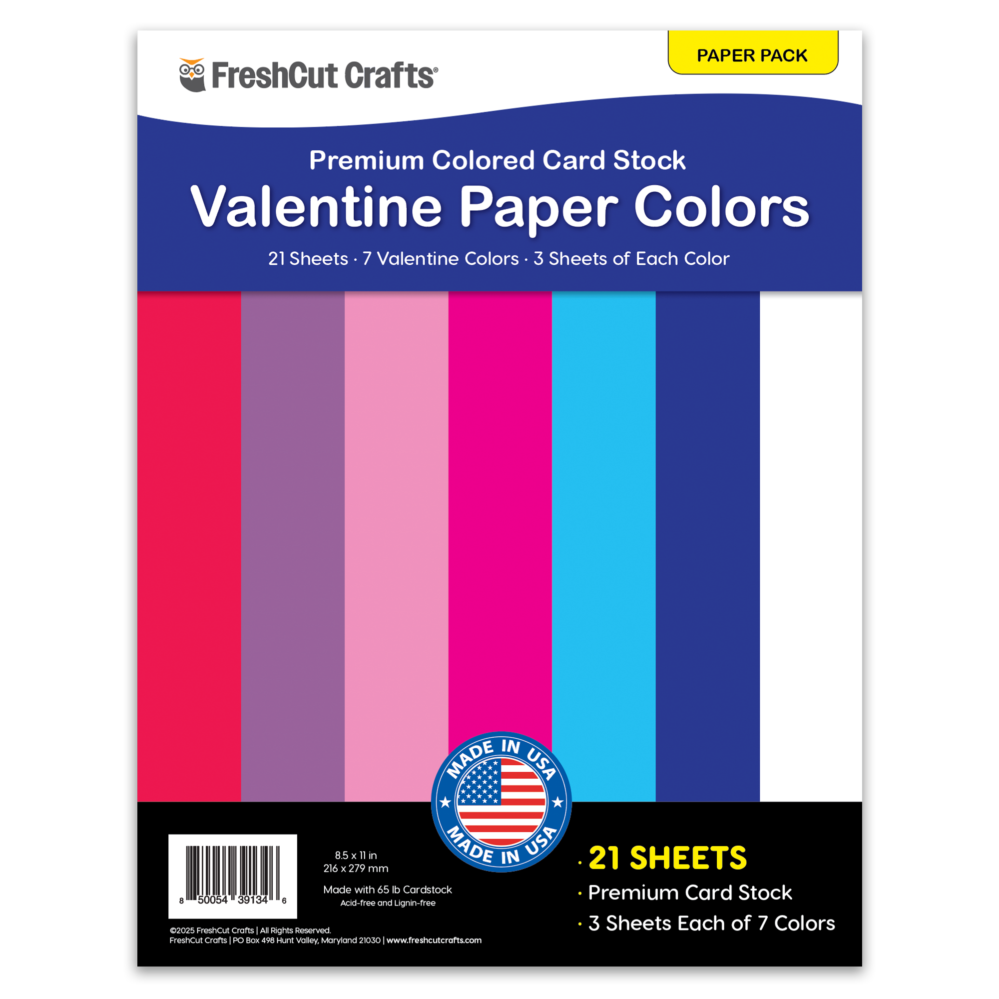 Valentine Paper Colors