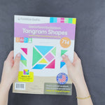 Boost creativity with FreshCut's tangram shapes—714 pieces of cutouts for fun math manipulative crafts and learning shapes.